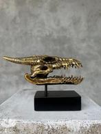 Beeld, NO RESERVE PRICE - Dragon on a Base Polished Bronze -