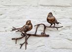 Figurine - Vogeltjes op tak - Bronze