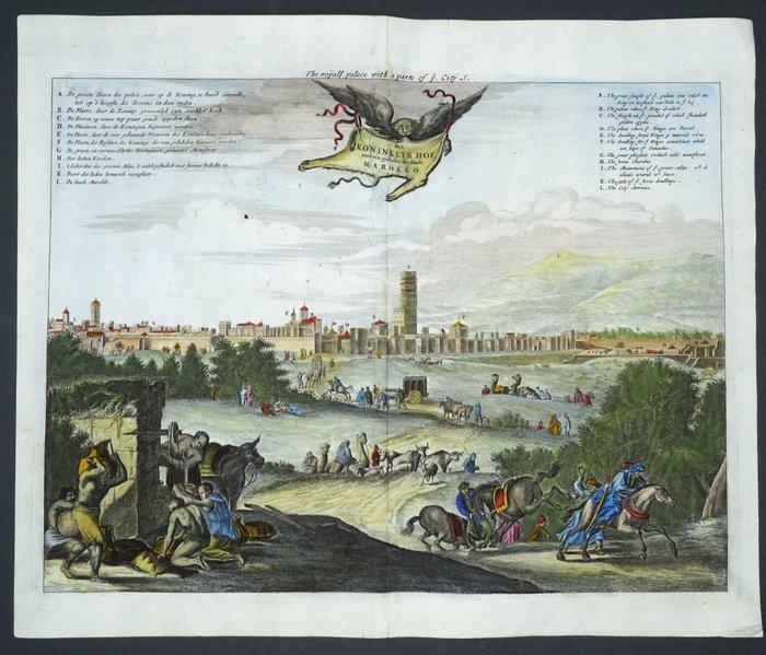 Afrika - Marokko / Marrakech; Dapper / Ogilby - Het, Boeken, Atlassen en Landkaarten