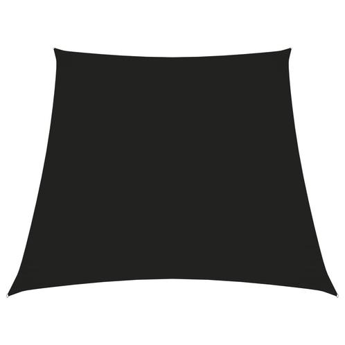 vidaXL Zonnezeil trapezium 2/4x3 m oxford stof zwart, Tuin en Terras, Parasols, Nieuw, Verzenden