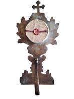 Monstrans - Brons, Glas, Textiel - 1850-1900 - Reliquiario