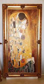 Gustav Klimt - Cuadro El beso - (150x78cm) - Impresión