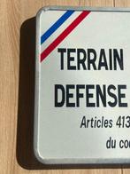 Terrain Militaire / Défense d’Entrer - Plaque - Metaal, Antiek en Kunst