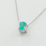 Zonder Minimumprijs - Ketting met hanger - 18 karaat Witgoud, Handtassen en Accessoires