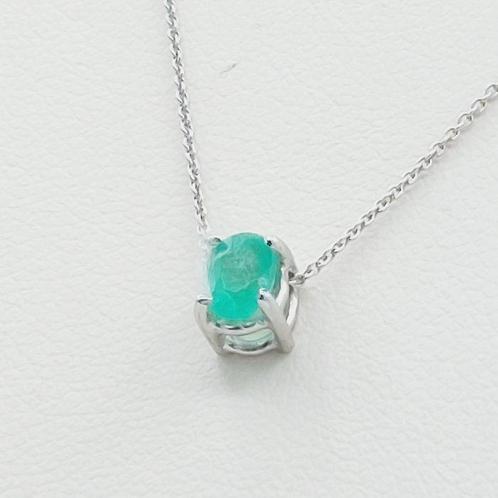 Zonder Minimumprijs - Ketting met hanger - 18 karaat Witgoud, Handtassen en Accessoires, Antieke sieraden