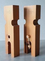 Figurine - Bois, Adam et Eve, sculpture en bois de pin,