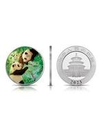 China. 10 Yuan 2023 Panda, Four Season (Spring). Colorized 1