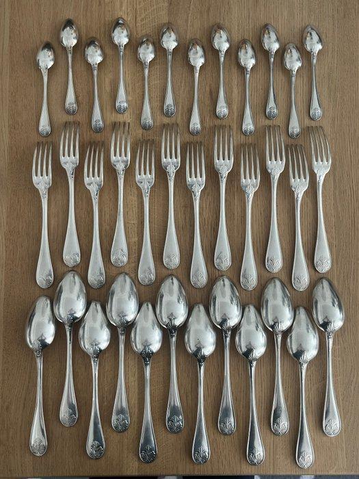 Christofle - Bestekset voor 12 personen (37) - Malmaison -, Antiek en Kunst, Antiek | Meubels | Tafels