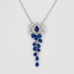 Sans prix de réserve - Collier Plaqué or Saphir - Topaze -, Handtassen en Accessoires, Kettingen, Nieuw