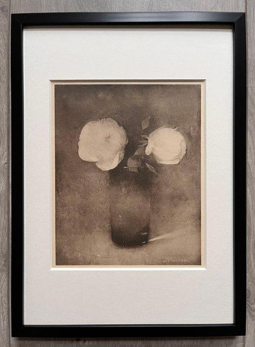Jan Mankes (1889-1920), after - Pioenrozen in Vaas 1923, Antiek en Kunst, Curiosa en Brocante
