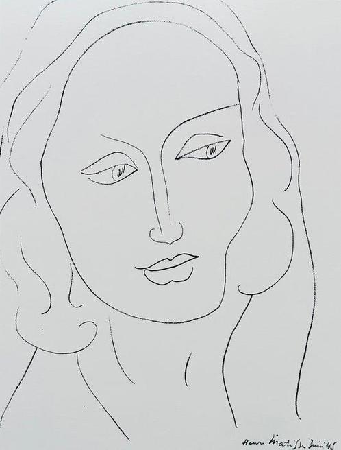 Henri Matisse (1869-1954) - Grande téte de femme, Antiquités & Art, Antiquités | Autres Antiquités