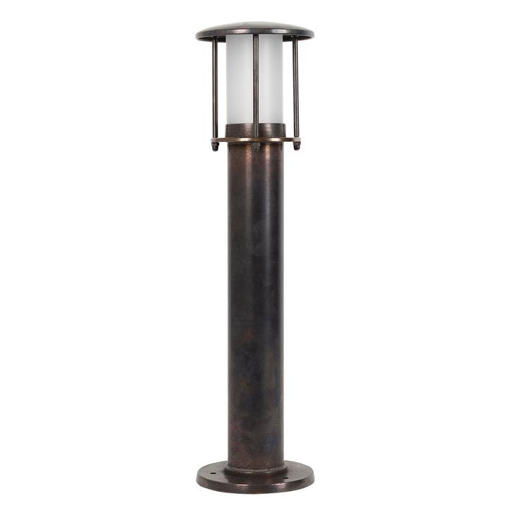 Scheepslampen & Maritiem Resident 2 sokkellamp dark brass, Tuin en Terras, Buitenverlichting, Verzenden