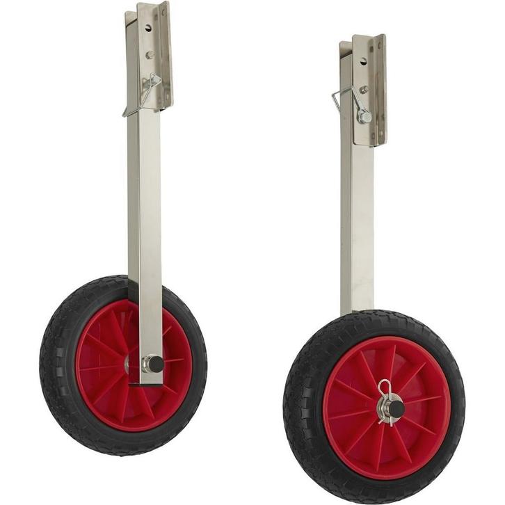 Transportwielen Rubberboot Opklapbaar Recht 2 Standen Rvs, Watersport en Boten, Accessoires en Onderhoud, Nieuw, Ophalen of Verzenden