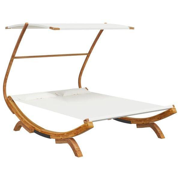 Relaxen in Stijl | Gebogen Hout Lounger | OP = OP (ligbed), Tuin en Terras, Ligbedden, Nieuw, Hout, Verzenden
