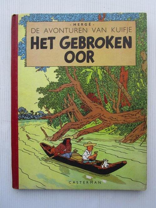 Kuifje 6 - Het gebroken oor - 1 Album - Réédition - 1951, Boeken, Stripverhalen