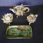 Theepot (4) - Majolica - Vintage majolica theeset