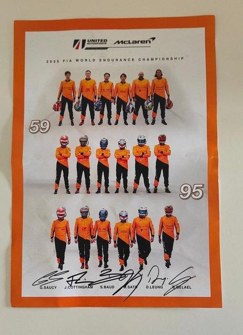 McLaren United Autosports - Mclaren - Poster McLaren United, Verzamelen, Automerken, Motoren en Formule 1
