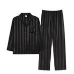 Dames Pyjama Set Zijden Zwart Damespyama Volwassen Pyama 160, Verzenden, Nieuw