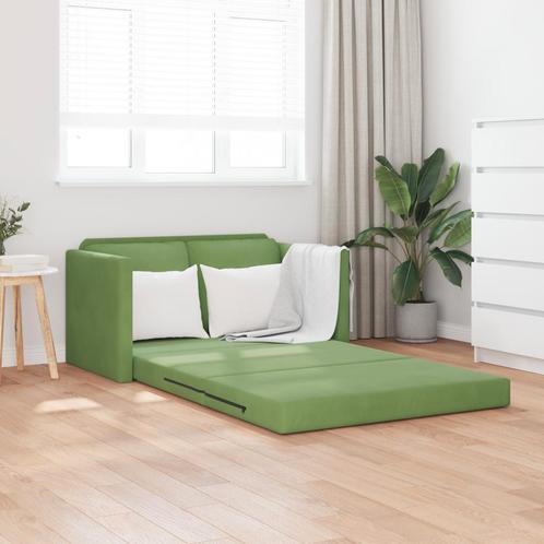 vidaXL Tweezitsbank Lichtgroen Stof, Hout 2-zits, Huis en Inrichting, Zetels | Zetels, Nieuw, Verzenden