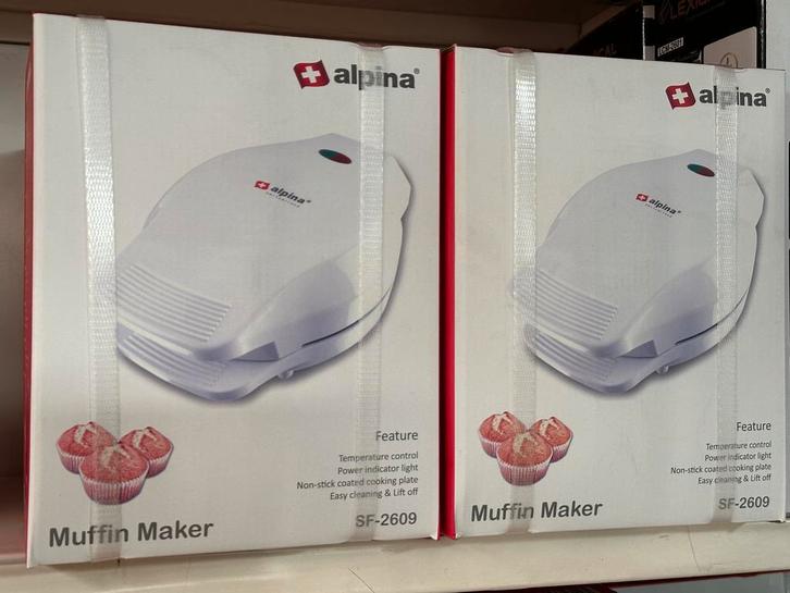 Alpina Muffin Maker - Eenvoudig bakken met precisieregeling, Zakelijke goederen, Horeca | Keukenapparatuur, Nieuw in verpakking