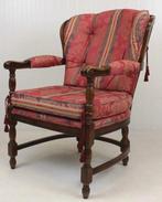 Fauteuil - Hout, Textiel - Houten fauteuil met