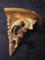 Wandrek - Verguld hout - Antieke hoekplank