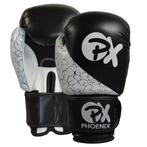 Phoenix PX bokshandschoenen STRIKE,PU, zwart-wit, Sport en Fitness, Vechtsporten en Zelfverdediging, Nieuw