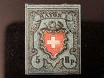 Zwitserland 1850 - Rayon I met KF 15I* - Zu / SBK 15I*, Gestempeld
