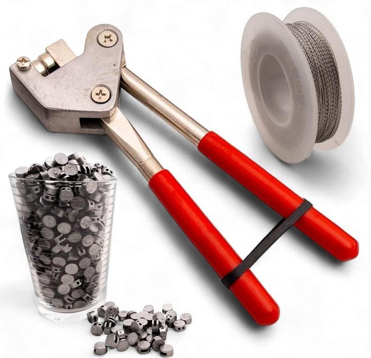 Zegeltang met rvs zegeldraad en knijploodjes, Tuin en Terras, Overige Tuin en Terras, Verzenden