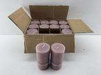 Veiling - 12x Essentials | roze kaarsen 7x14 cm, Huis en Inrichting, Woonaccessoires | Kandelaars en Kaarsen, Nieuw