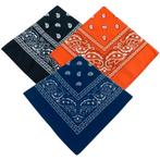 Fako Fashion® - 3-Pack Paisley Bandana - Boeren Zakdoek -, Kleding | Heren, Verzenden, Nieuw