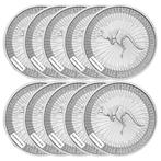 Australië. 10 x 1 oz $1 AUD Silver Kangaroo Coin BU (Random, Postzegels en Munten