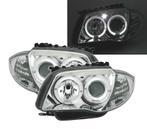 PHARES POUR BMW SÉRIE 1 E81 04-11ANGEL EYES FOND CHROMÉ, Auto-onderdelen, Verlichting, Verzenden, Nieuw