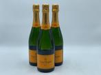 Veuve Clicquot, Carte Jaune - Champagne Brut - 3 Flessen, Verzamelen, Wijnen, Nieuw