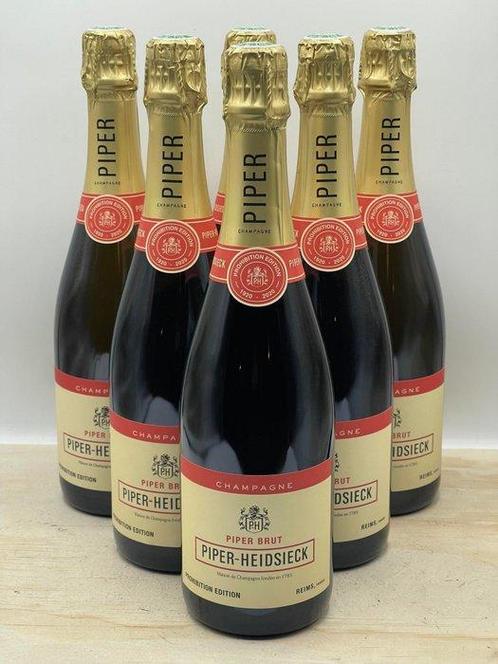 Piper Heidsieck, Prohibtiion - Champagne Brut - 6 Flessen, Verzamelen, Wijnen