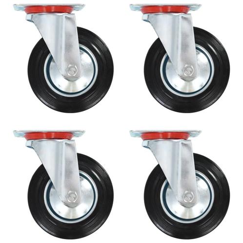 vidaXL Zwenkwielen 4 st 160 mm, Doe-het-zelf en Bouw, Overige Doe-Het-Zelf en Bouw, Nieuw, Verzenden