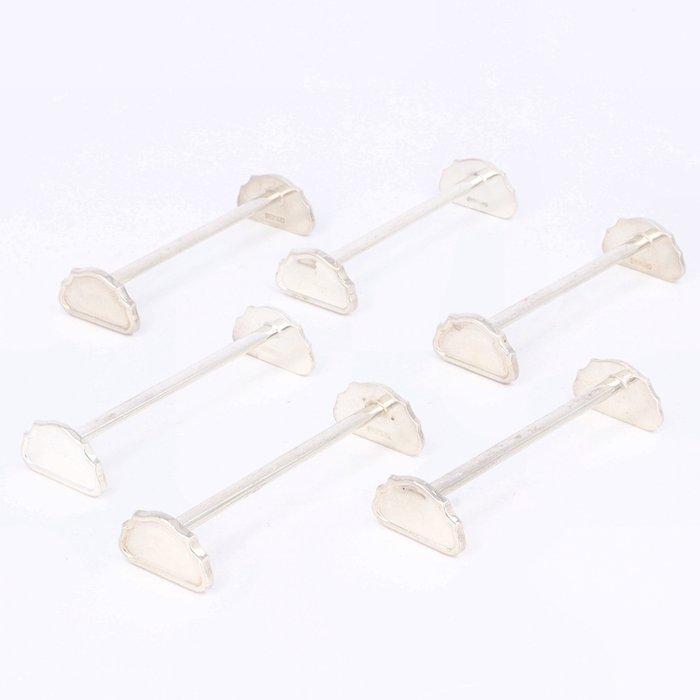 Jezler & Cie. - Porte couteau (6) - Argent 800, Antiek en Kunst, Antiek | Zilver en Goud