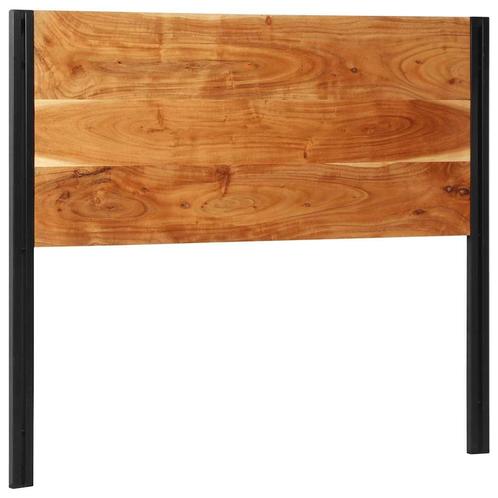 vidaXL Hoofdeinde 120 cm massief hout acacia en ijzer, Huis en Inrichting, Slaapkamer | Bedden, Nieuw, Verzenden