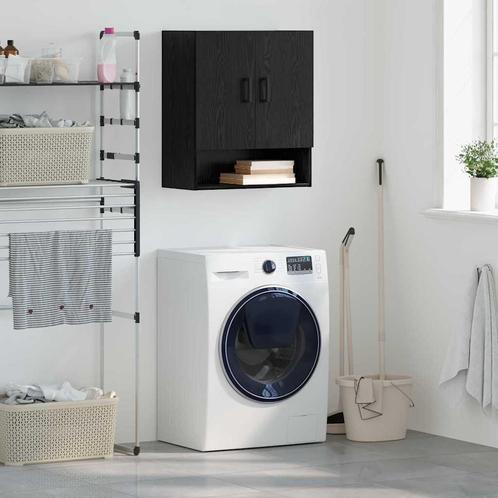 vidaXL Wandkast Zwart eiken 60 x 31 x 70 cm Bewerkt hout, Huis en Inrichting, Kasten | Overige, Nieuw, Verzenden