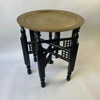 Table dappoint - Antique marocain en cuivre, plateau de