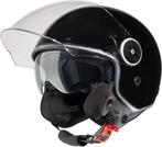 VINZ Tobia Jethelm met Zonnevizier | Scooterhelm & Motorh..., Verzenden, Nieuw