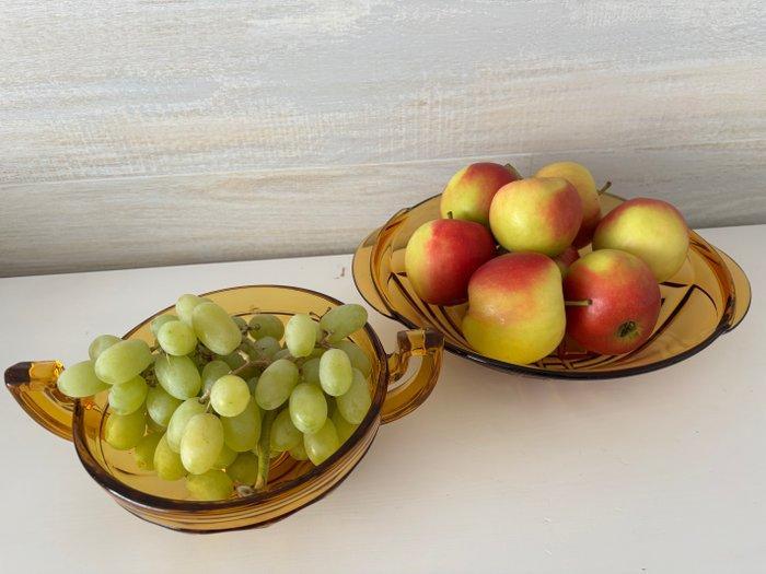 Val Saint Lambert - Charles Graffard - Schaal (2) - Coupe, Antiek en Kunst, Antiek | Glaswerk en Kristal