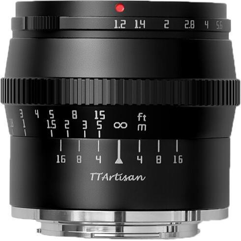 TTArtisan APS-C 50mm f1.2 Nikon Z mount Black OUTLET, Audio, Tv en Foto, Foto | Lenzen en Objectieven, Zo goed als nieuw, Verzenden