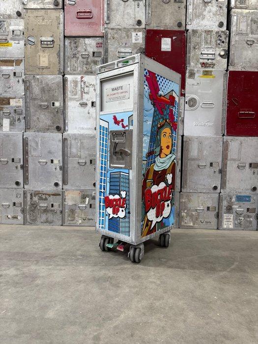 Driessen - Trolleys van luchtvaartmaatschappijen - Pop Art, Antiek en Kunst, Antiek | Wandborden en Tegels