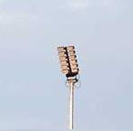 Lampenrek t.b.v. montage schijnwerper op een lichtmast.  Zwa beschikbaar voor biedingen