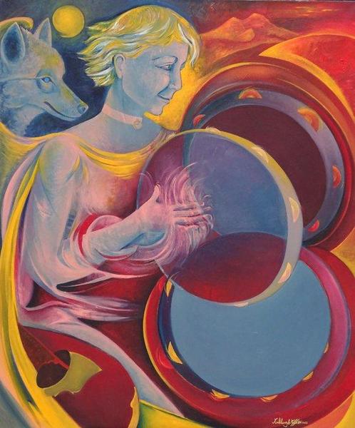 Michelangelo Toffetti - Rito magico - XXL, Antiek en Kunst, Kunst | Schilderijen | Modern