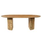 Mangohouten Eettafel Maeve 220x100 cm, Huis en Inrichting, Tafels | Eettafels, Verzenden, Nieuw, Industriële meubels, Overige vormen