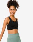 HEMA Naadloze Sporttop Medium Support Zwart
