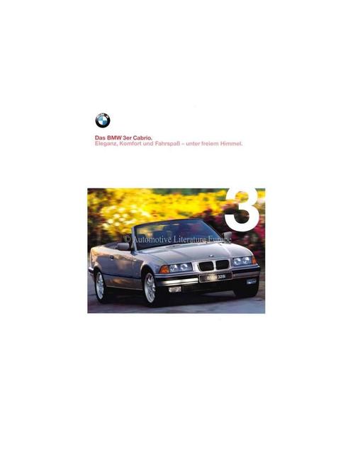 1998 BMW 3 SERIE CABRIO BROCHURE DUITS, Boeken, Auto's | Folders en Tijdschriften, Ophalen of Verzenden