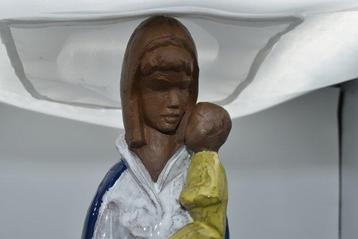 Paul Sersté (1910-2000) - Vierge à lenfant - 49 cm - Terre beschikbaar voor biedingen